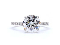 18 karaat witgouden ring met 2,70 ct. diamant - afbeelding 7 van  9