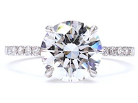 18 karaat witgouden ring met 2,70 ct. diamant - afbeelding 8 van  9