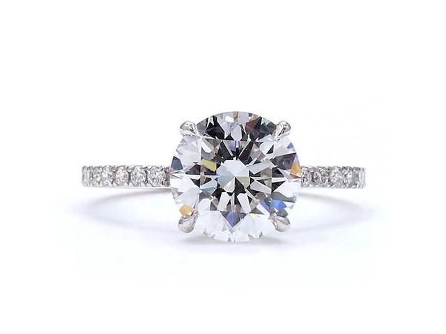18 karaat witgouden ring met 2,70 ct. diamant - afbeelding 9 van  9