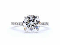 18 karaat witgouden ring met 2,70 ct. diamant - afbeelding 9 van  9