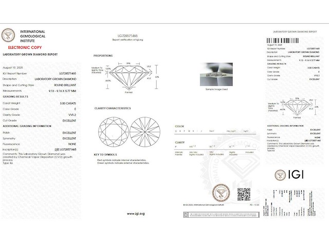18 karaat witgouden ring met 3,00 crt diamant - afbeelding 2 van  9