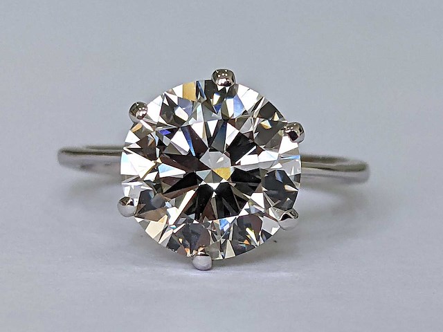 18 karaat witgouden ring met 3,00 crt diamant - afbeelding 8 van  9