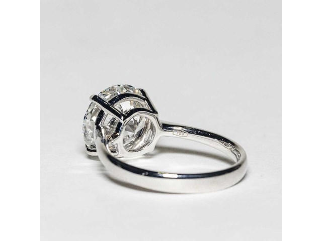 18 karaat witgouden ring met 3,04 crt. diamant - afbeelding 11 van  12