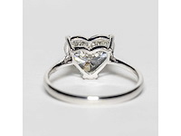 18 karaat witgouden ring met 3,09 crt. diamant - afbeelding 9 van  10