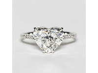 18 karaat witgouden ring met 3,11 crt. diamant - afbeelding 1 van  10