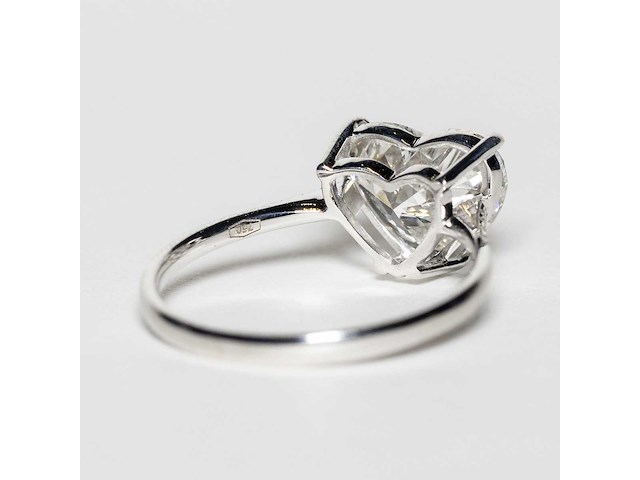 18 karaat witgouden ring met 3,11 crt. diamant - afbeelding 5 van  10