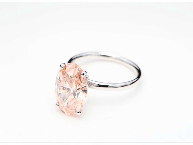 18 karaat witgouden ring met 3,27 crt. diamant - afbeelding 1 van  7