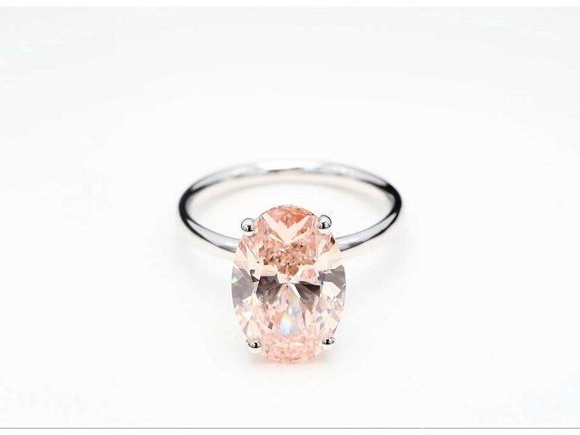 18 karaat witgouden ring met 3,27 crt. diamant - afbeelding 6 van  7