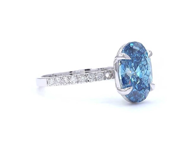 18 karaat witgouden ring met 3,28 ct. diamant - afbeelding 3 van  8