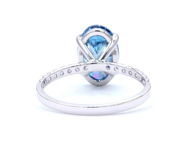 18 karaat witgouden ring met 3,28 ct. diamant - afbeelding 5 van  8