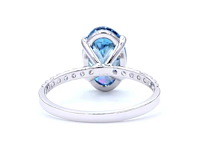18 karaat witgouden ring met 3,28 ct. diamant - afbeelding 5 van  8