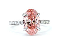 18 karaat witgouden ring met 3,29 ct. diamant - afbeelding 5 van  8