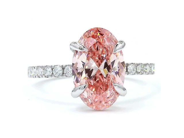 18 karaat witgouden ring met 3,29 ct. diamant - afbeelding 5 van  8