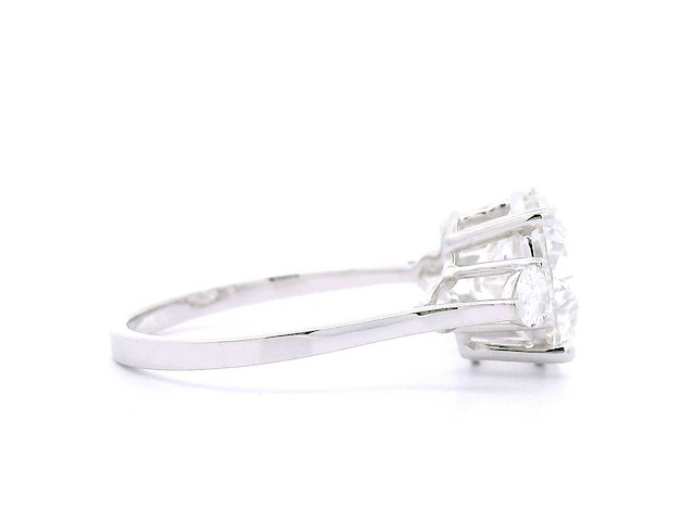 18 karaat witgouden ring met 3,31 crt. diamant - afbeelding 6 van  7