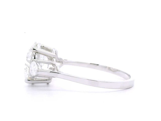 18 karaat witgouden ring met 3,31 crt. diamant - afbeelding 7 van  7