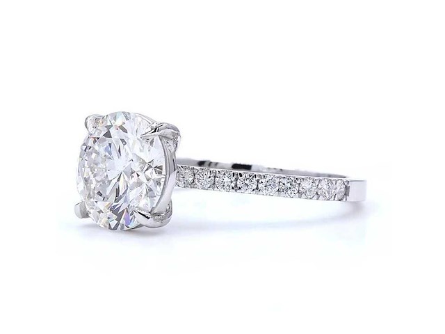 18 karaat witgouden ring met 3,32 ct. diamant - afbeelding 5 van  10