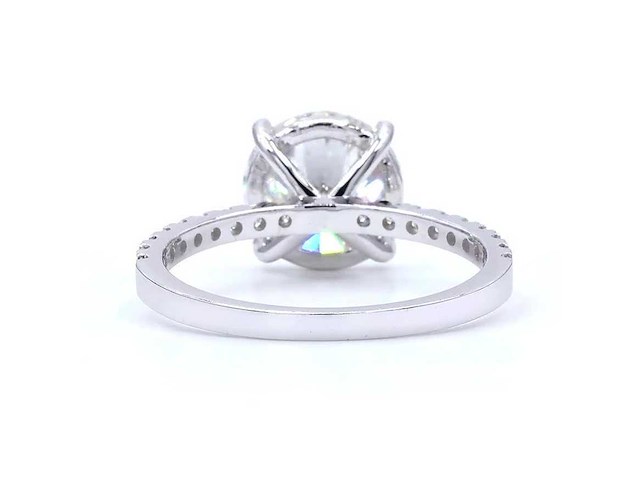 18 karaat witgouden ring met 3,32 ct. diamant - afbeelding 6 van  10