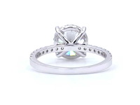 18 karaat witgouden ring met 3,32 ct. diamant - afbeelding 6 van  10