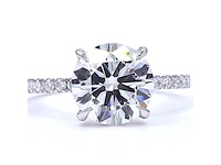 18 karaat witgouden ring met 3,32 ct. diamant - afbeelding 8 van  10