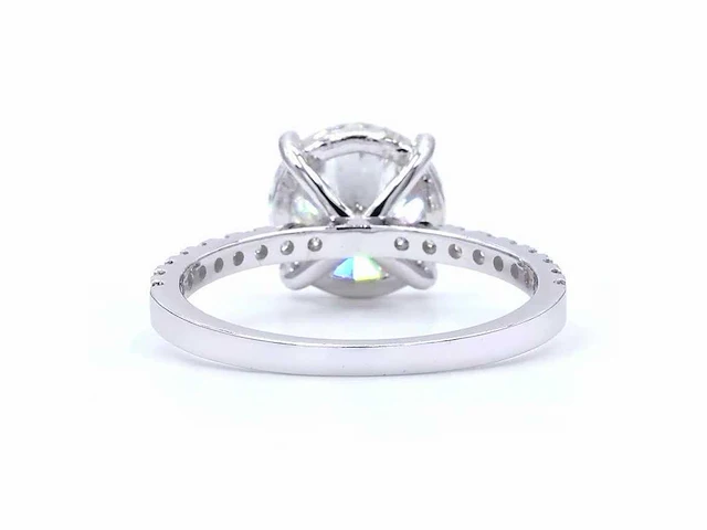 18 karaat witgouden ring met 3,32 ct. diamant - afbeelding 6 van  10