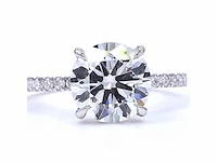 18 karaat witgouden ring met 3,32 ct. diamant - afbeelding 8 van  10