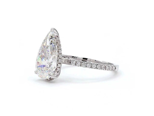 18 karaat witgouden ring met 3,33 ct. diamant - afbeelding 3 van  8
