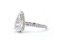 18 karaat witgouden ring met 3,33 ct. diamant - afbeelding 3 van  8