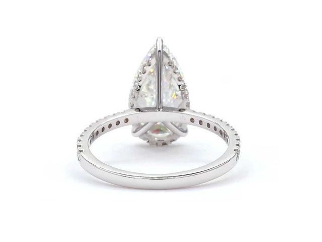 18 karaat witgouden ring met 3,33 ct. diamant - afbeelding 5 van  8