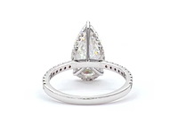 18 karaat witgouden ring met 3,33 ct. diamant - afbeelding 6 van  8