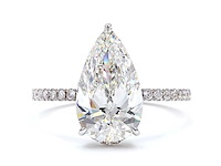 18 karaat witgouden ring met 3,33 ct. diamant - afbeelding 8 van  8