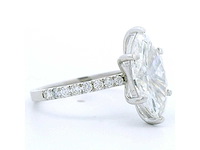 18 karaat witgouden ring met 3,34 crt. diamant - afbeelding 4 van  6