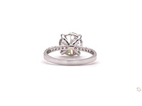 18 karaat witgouden ring met 3,34 crt. diamant - afbeelding 7 van  7