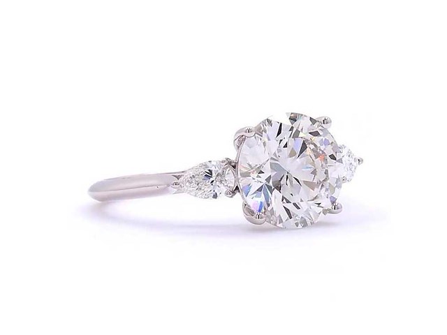 18 karaat witgouden ring met 3,35 ct. diamant - afbeelding 4 van  8