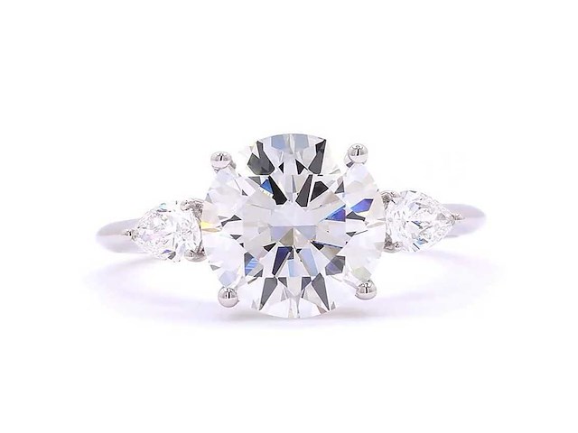 18 karaat witgouden ring met 3,35 ct. diamant - afbeelding 5 van  7