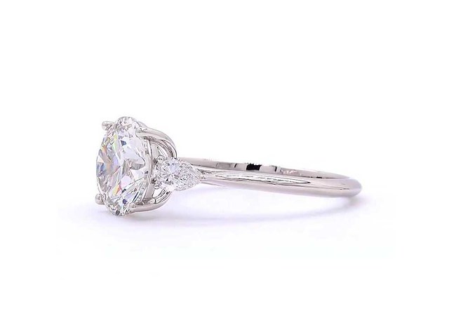 18 karaat witgouden ring met 3,35 ct. diamant - afbeelding 6 van  7