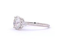 18 karaat witgouden ring met 3,35 ct. diamant - afbeelding 6 van  7