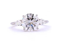 18 karaat witgouden ring met 3,35 ct. diamant - afbeelding 7 van  7