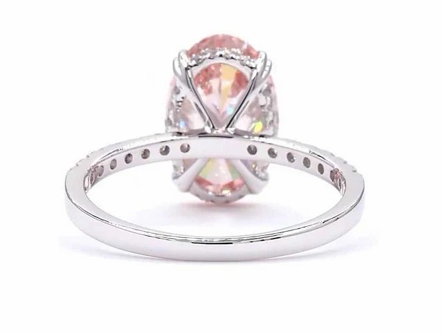 18 karaat witgouden ring met 3,36 ct. diamant - afbeelding 9 van  13