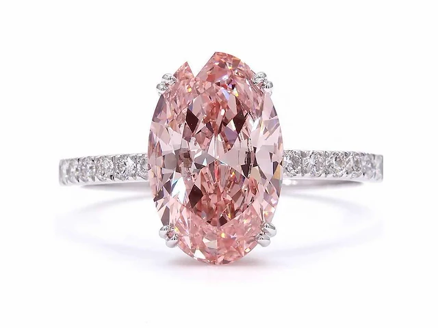 18 karaat witgouden ring met 3,36 ct. diamant - afbeelding 11 van  13
