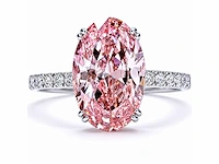 18 karaat witgouden ring met 3,36 ct. diamant - afbeelding 12 van  13