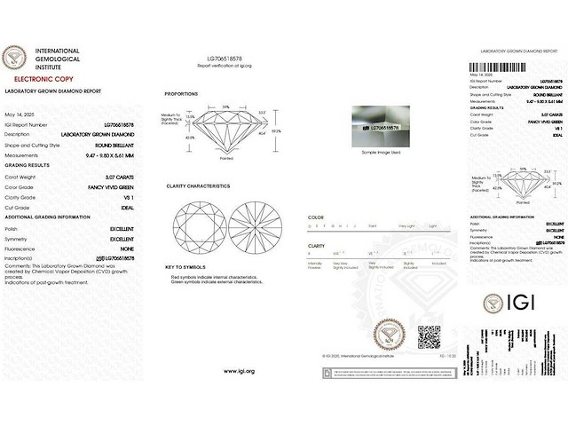18 karaat witgouden ring met 3,37 caraat diamant - afbeelding 2 van  8