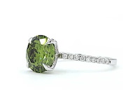 18 karaat witgouden ring met 3,37 caraat diamant - afbeelding 3 van  8