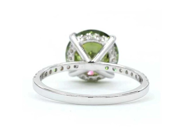 18 karaat witgouden ring met 3,37 caraat diamant - afbeelding 5 van  8