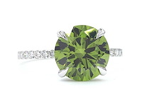 18 karaat witgouden ring met 3,37 caraat diamant - afbeelding 6 van  8