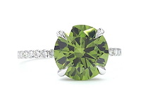 18 karaat witgouden ring met 3,37 caraat diamant - afbeelding 7 van  8