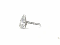 18 karaat witgouden ring met 3,38 crt. diamant - afbeelding 5 van  5