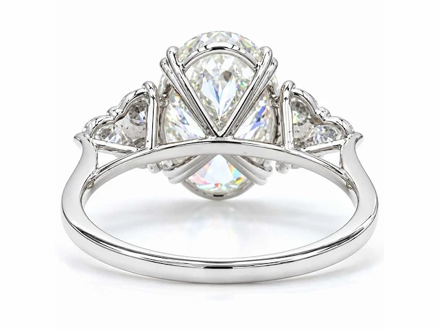 18 karaat witgouden ring met 3,44 ct. diamant - afbeelding 2 van  17