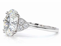 18 karaat witgouden ring met 3,44 ct. diamant - afbeelding 4 van  17