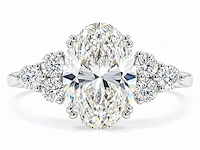 18 karaat witgouden ring met 3,44 ct. diamant - afbeelding 13 van  17