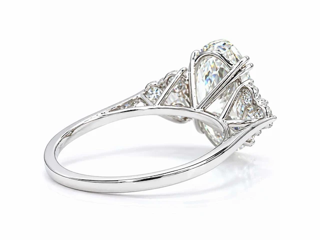 18 karaat witgouden ring met 3,44 ct. diamant - afbeelding 14 van  17